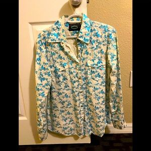 Cowgirl hardware button up rodeo shirt